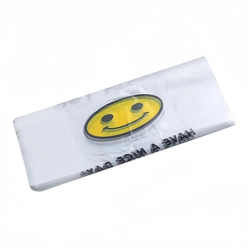 Smiley HDPE T-Shirt Vest Carry Bags